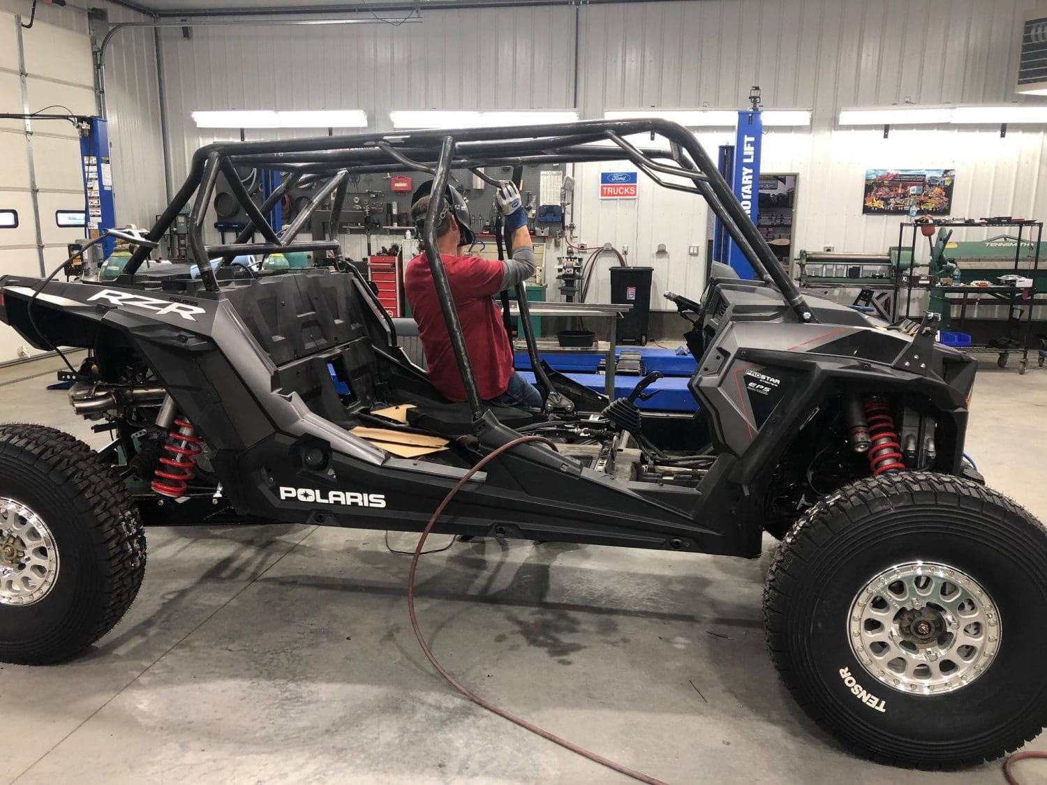Roll cage assembly for Polaris RZR Turbo S Custom UTV SEMA Build